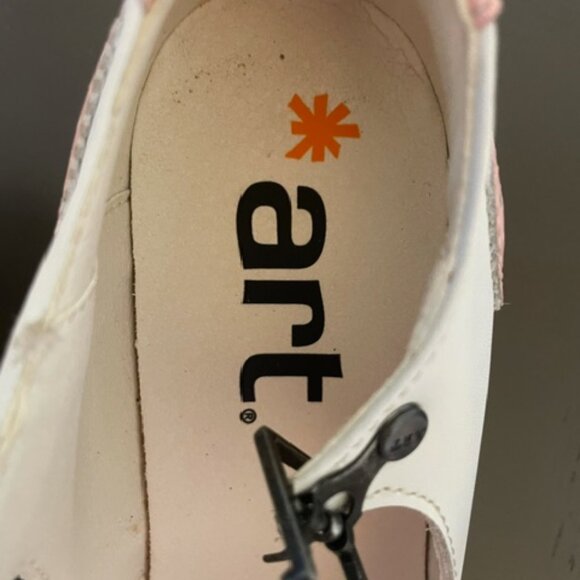 The Art Company Designer Mary Jane Printed Heels Shoes Size 38/8 PINK/WHITE - Picture 7 of 8